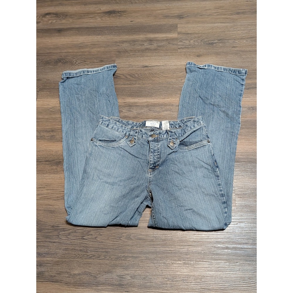 Covington Women 10 Medium Wash Stretch Bootcut Jeans Blue Y2K Denim
